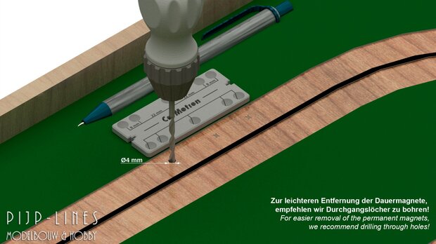 Viessmann 8434 Car Motion Markeerhulp voor het leggen van permanente magneet