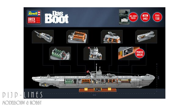 Revell 00960 Onderzeeer Das Boot Brick System Lego