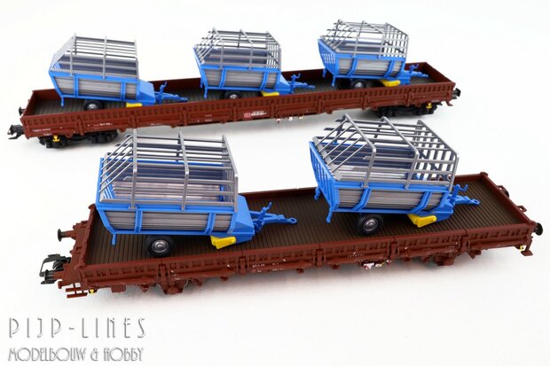 Marklin 46407 DB-AG Rongenwagen set Landbouwmachine lading