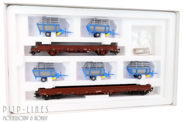 Marklin 46407 DB-AG Rongenwagen set Landbouwmachine lading