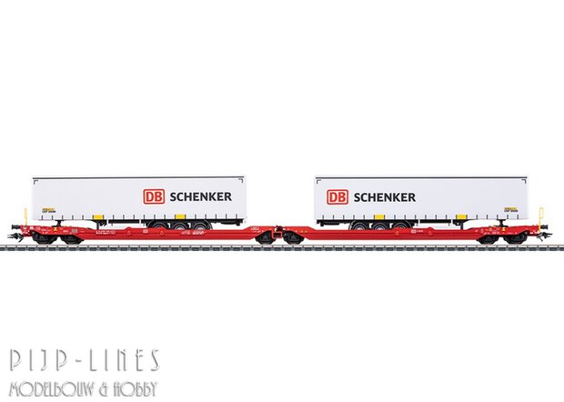 Marklin 47470 DB Wagen met dubbele kuil-bodem Sdggmrss 738