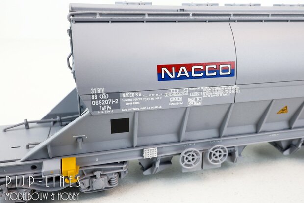Rivarossi HRS6687 SNCB Nacco goederenwagen voor graan Type TaPPs