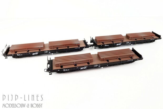 Roco 6600263 NS 3-delige set Zwarelastwagens