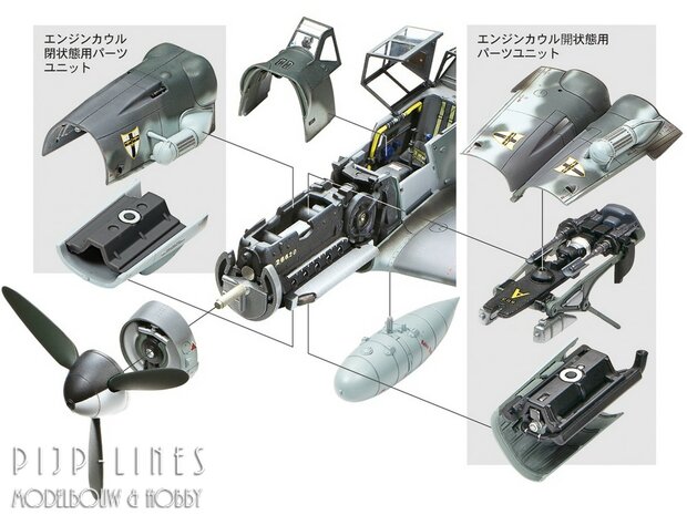 Tamiya 61128 Messerschmitt Bf109 G-6