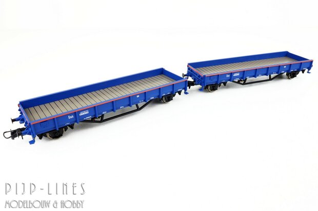 Occasion Roco 6600046 VolkerRail set van twee platte wagons