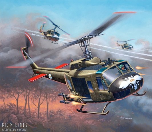 Revell-04983-Bell-UH-1H-Gunship-Helicopter-1:100