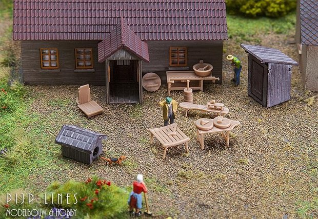 Faller-180449-Decoratieset-Op-Het-Land-1:87