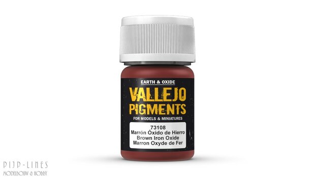 Vallejo 73108 Pigment Brown Iron Oxide