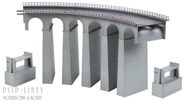 Faller 222598 Viaduct set 2-sporig gebogen 1:160