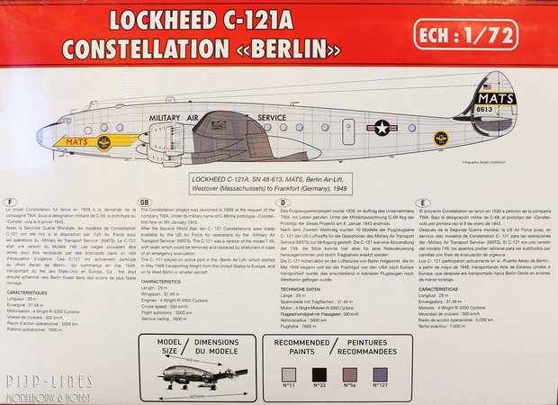Heller 80382 Lockheed C-121A Constellation Berlin