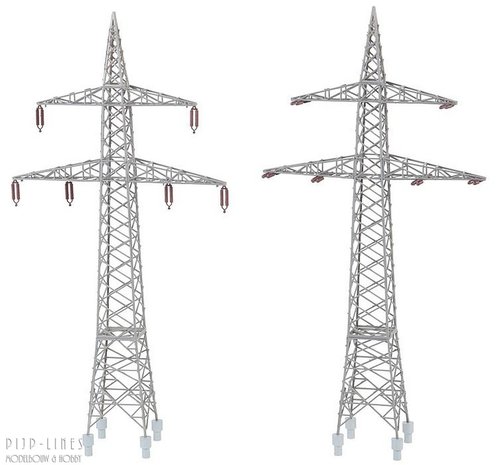 Faller 130898 twee Hoogspanningsmasten (110 kV) 1:87 H0Faller 130898 twee Hoogspanningsmasten (110 kV) 1:87 H0