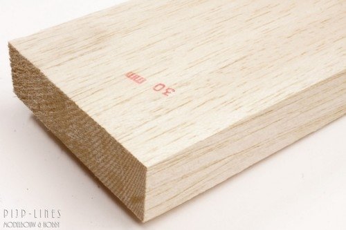 Balsa hout plank 30mm PijpLines Modelbouw &amp; Hobby