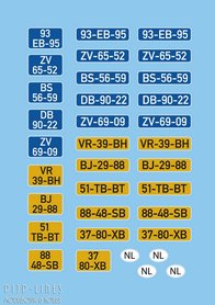 DAF Kantelcabine kentekenplaten