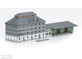 Bouwdoos "Raiffeisen-pakhuis met markt"