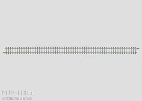 Rechte rail betonnen dwarsliggers