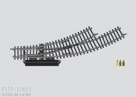 Marklin K-rails Meegebogen wissel links