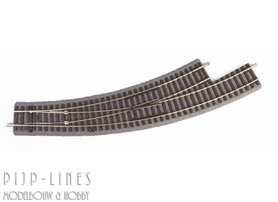 PIKO A-Gleis met bedding Gebogen wissel links BWL R3