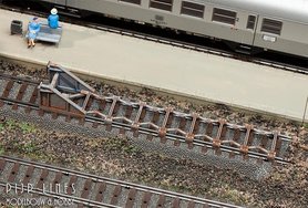 Faller 2 Stootblokken met schaarremmen