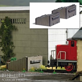 Echt houten stootblokken H0