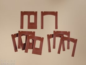 auhagen 80516  Wanden 2390C en 2390D rood auhagen 80516  Wanden 2390C en 2390D rood