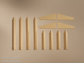 Auhagen 80409 Hoeksteunen geel Auhagen 80409 Hoeksteunen geel