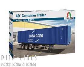 Trailer met 40' Zee Container