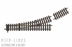 Piko G-Spoor Wissel Links R7 G-WLR7 22,5°