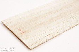 Balsa hout plank 2mm