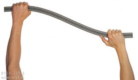 Flexibele rails 800mm 'Houten bielzen'