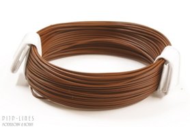 Draad Bruin 5 meter extra dun