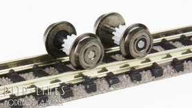 Set van twee wielen met tandwiel voor de Hondekop N