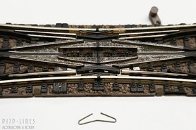 N spoor wissel nietje voor Fleischmann Engelse wissels.