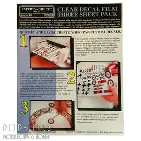 Bare-Metal-Foil Decal papier "Transparant"