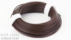 Draad Donkerbruin 10 meter 0,14qmm