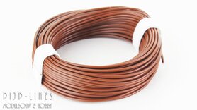 Draad Lichtbruin 10 meter 0,14qmm