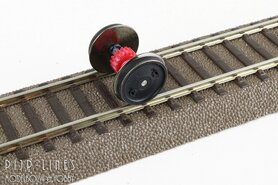 Gelijkstroomstroom wiel met tandwiel en bandjes