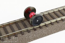 Gelijkstroomstroom wiel met tandwiel