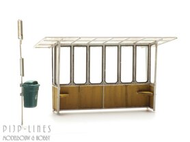 Bushokje Oost-Nederland met haltebord