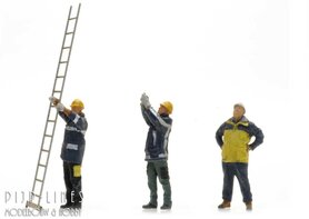 NS baanwerkers vanaf 1990 met ladder