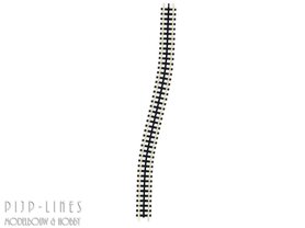 9119 Flexibele tandrad rails 222mm