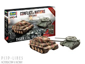Revell 05655 Cadeauset "Conflict of Nations WWII Series" Tiger 1 vs. T34/85
