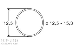 Antislipband 40075. Van 12,5mm tot 15,3mm