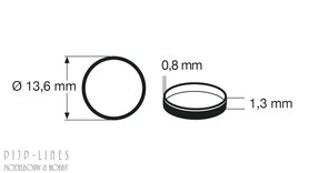 Antislipband 648004. Diameter 13,6mm - Breedte 1,3mm