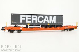 SBB-WASCOSA "Taschenwagen" T5 met FERCAM trailer SBB-WASCOSA "Taschenwagen" T5 met FERCAM trailer