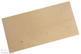 Berken Triplex Plaat 0.6 mm dik,  25 cm x 50 cm