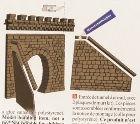 Tunnelportaal Enkel met zijmuren