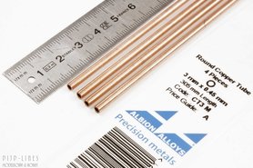 Koper buis. 3mm x 0.45mm x 2.1mm