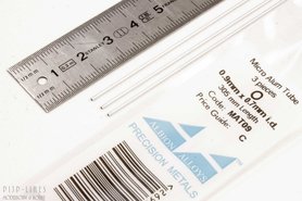 Micro Aluminium buis. 0.9mm x 0.1mm x 0.7mm