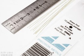 Messing staaf rond 0,2mm