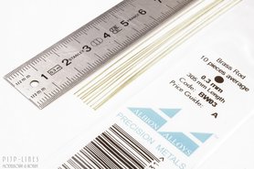 Messing staaf rond 0,3mm